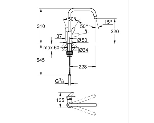 GROHE keukenkraan START 2021 chroom 30470000