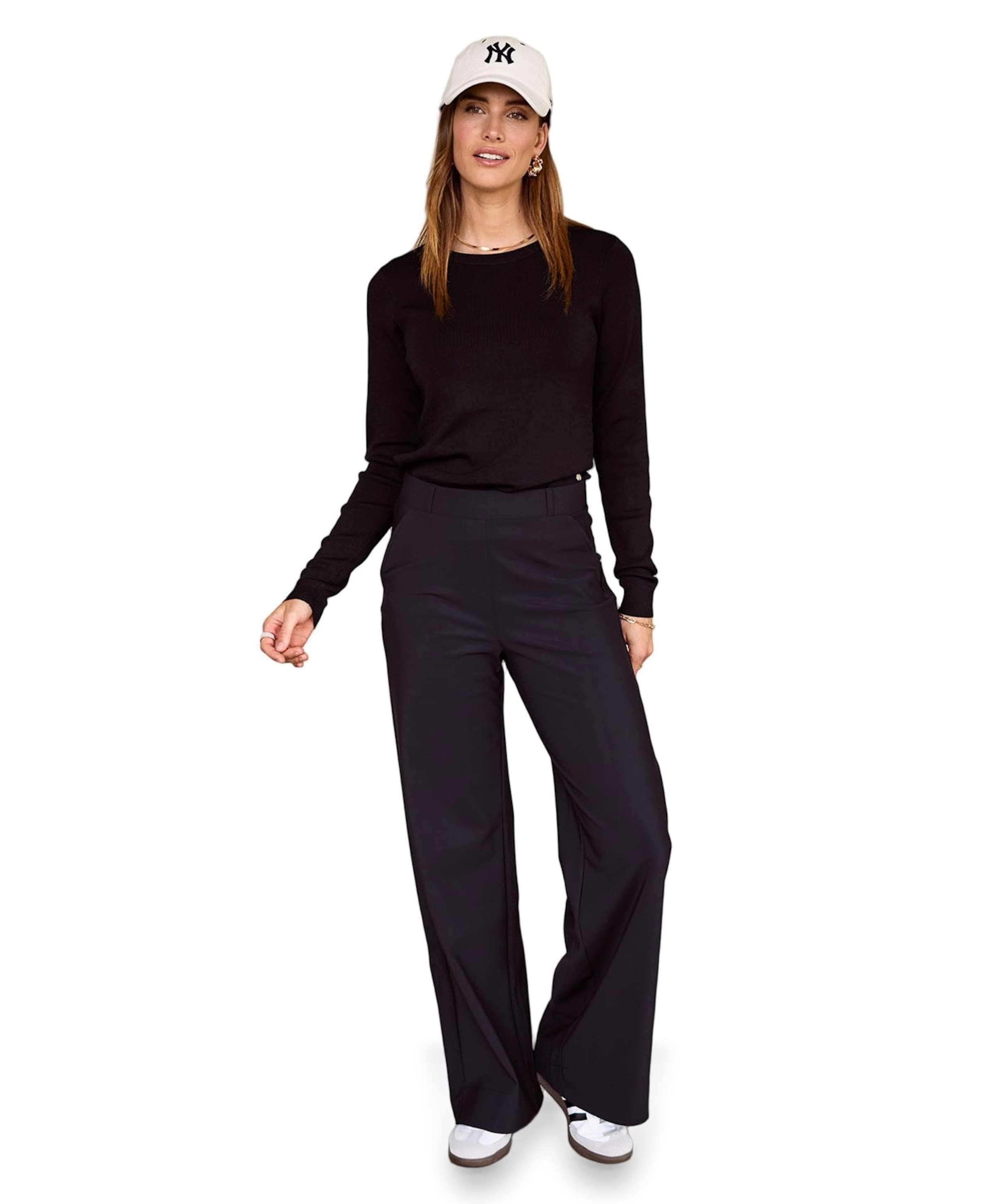 Studio Anneloes Lexie bonded trousers zwart