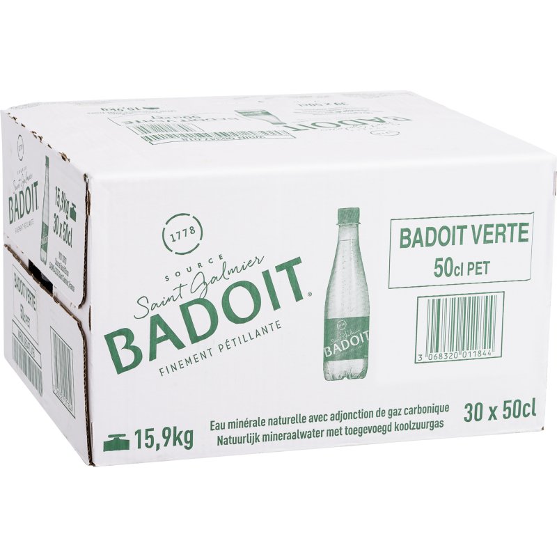 Eau gazeuse Badoit 50 cl - 30 bouteilles