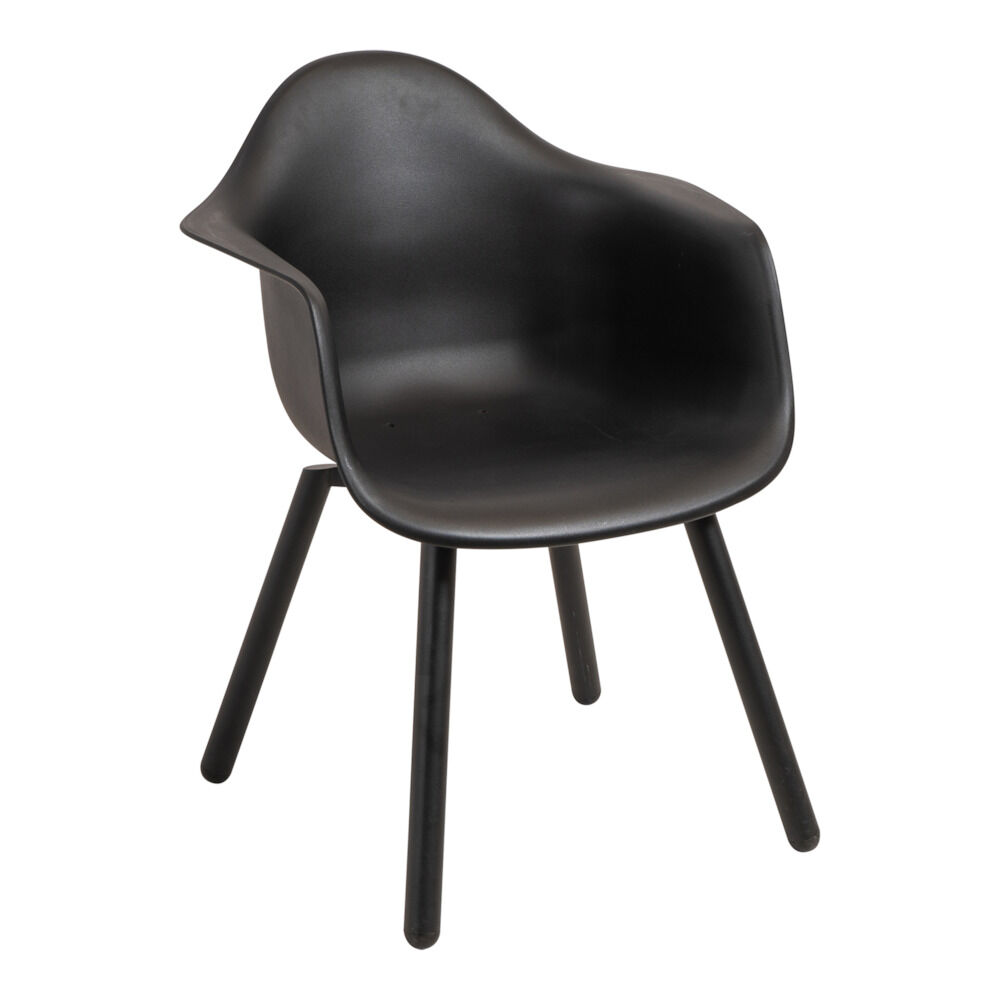 Lesli Living Montreux - Tuinstoel - Zwart - 1x44x63 cm