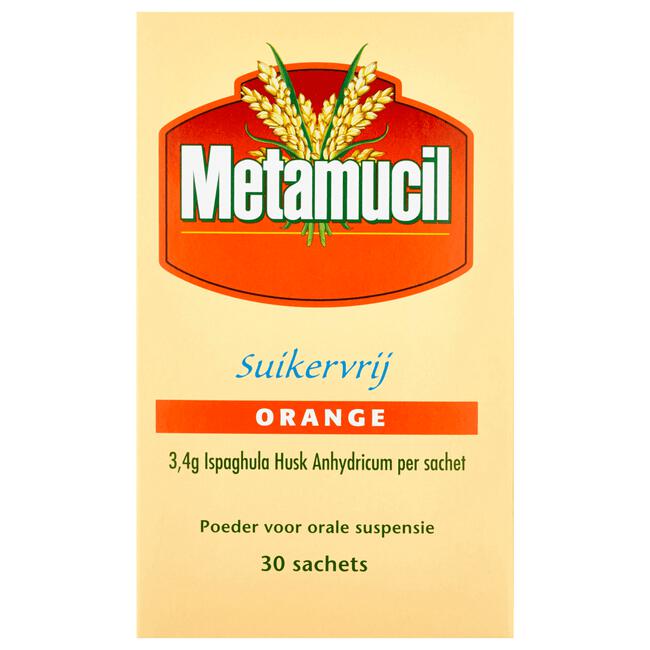Metamucil Poeder Suikervrij Orange Sachets