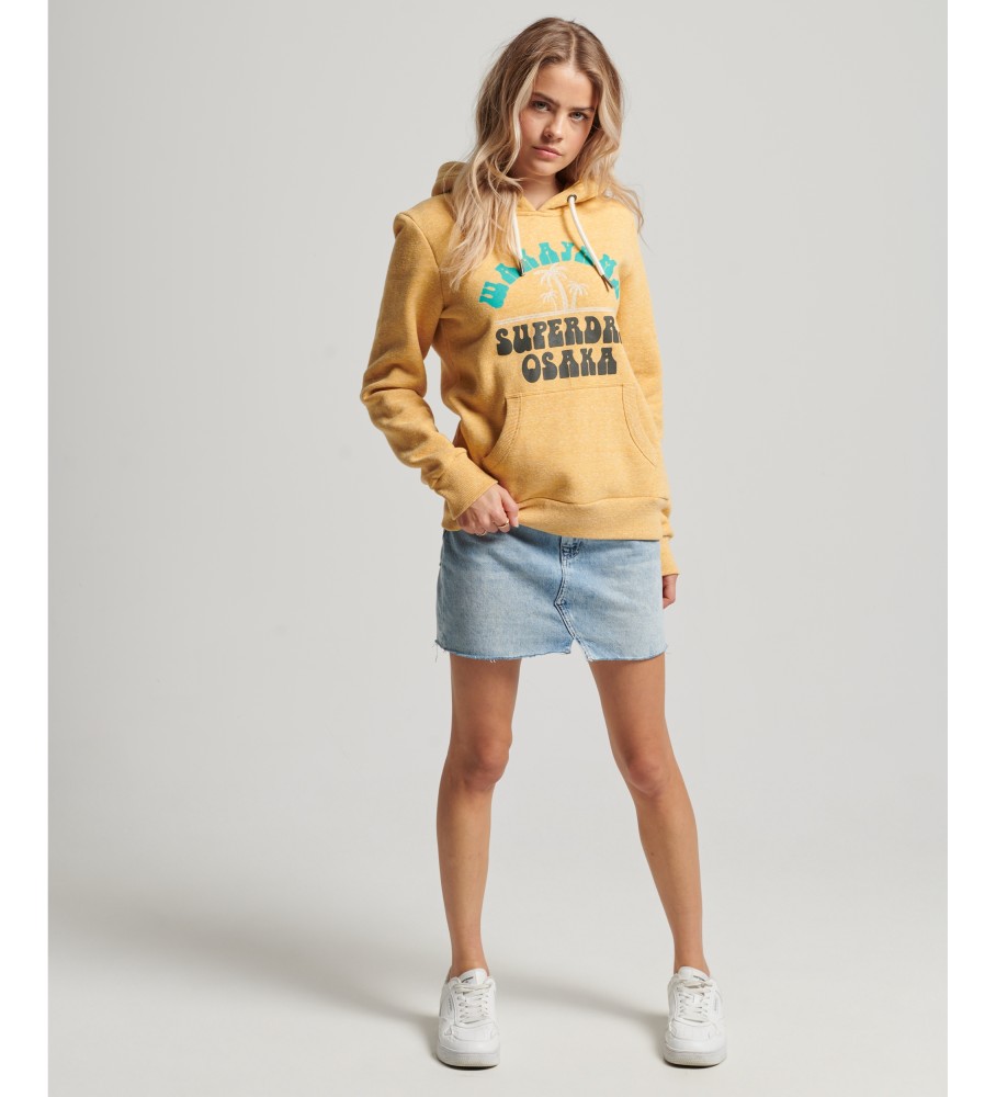 Moletom com capuz Superdry Vintage Logo Great Outdoors Amarelo