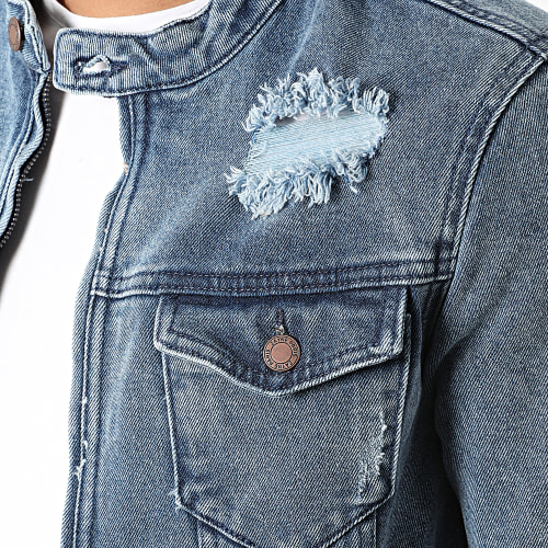 Veste Jean Zippée ZVS-011 Bleu Denim