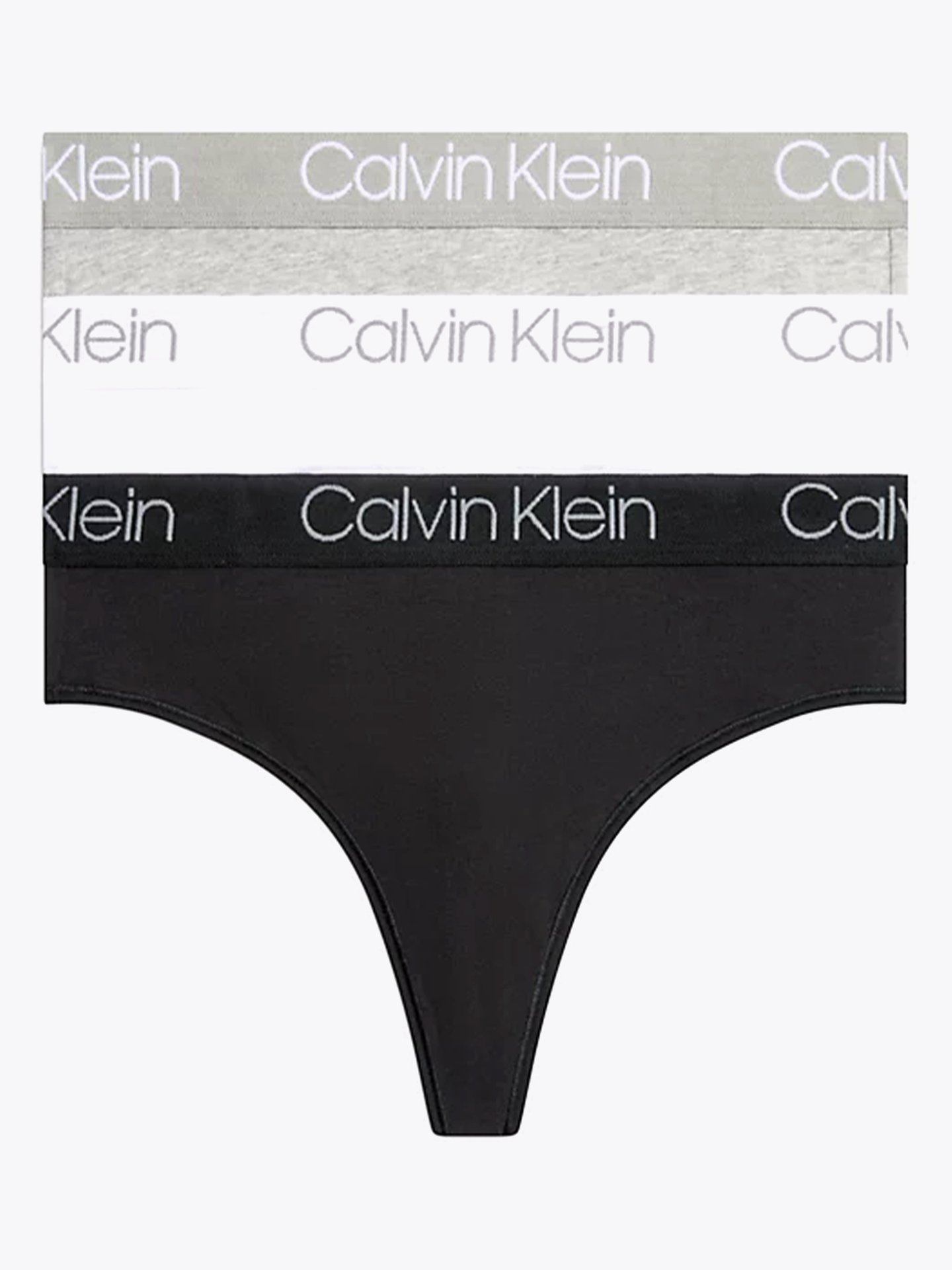 3 pk. High Waist Thong