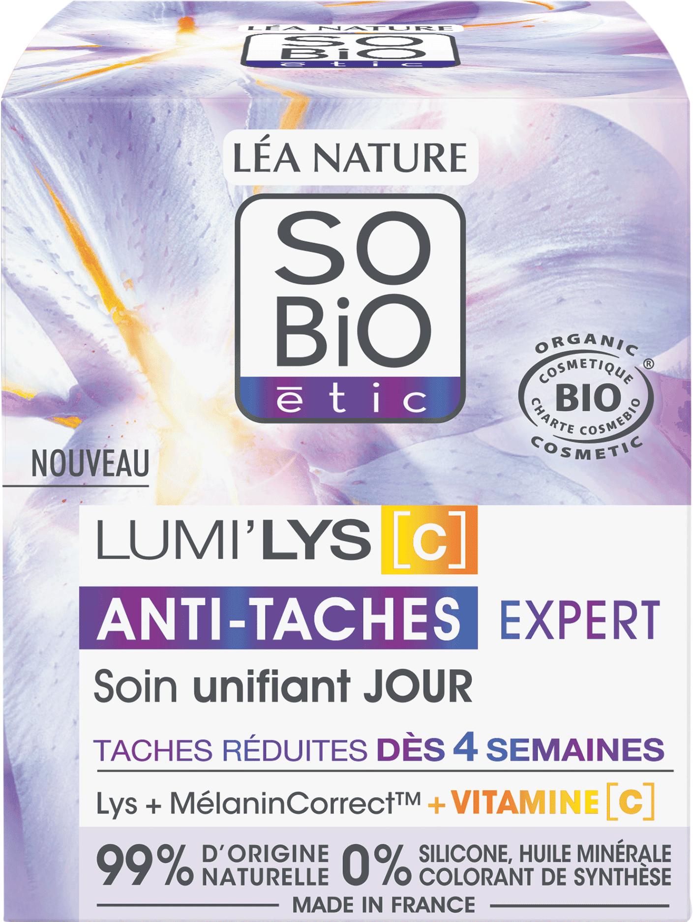 LÉA NATURE SO BiO étic  LUMI'LYS [C] Ebnende Tagescreme, 50 ml