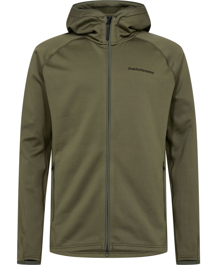 Peak Performance FLO M Chill Light Zip Hoo-PINE NEED Pine needle