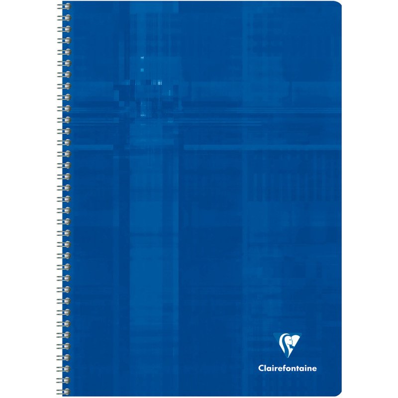 Cahier spirale 21 x 29,7 cm quadrillé 4 x 8 mm 100 pages Clairefontaine