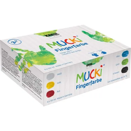 MUCKI Fingerfarbe 6er Set