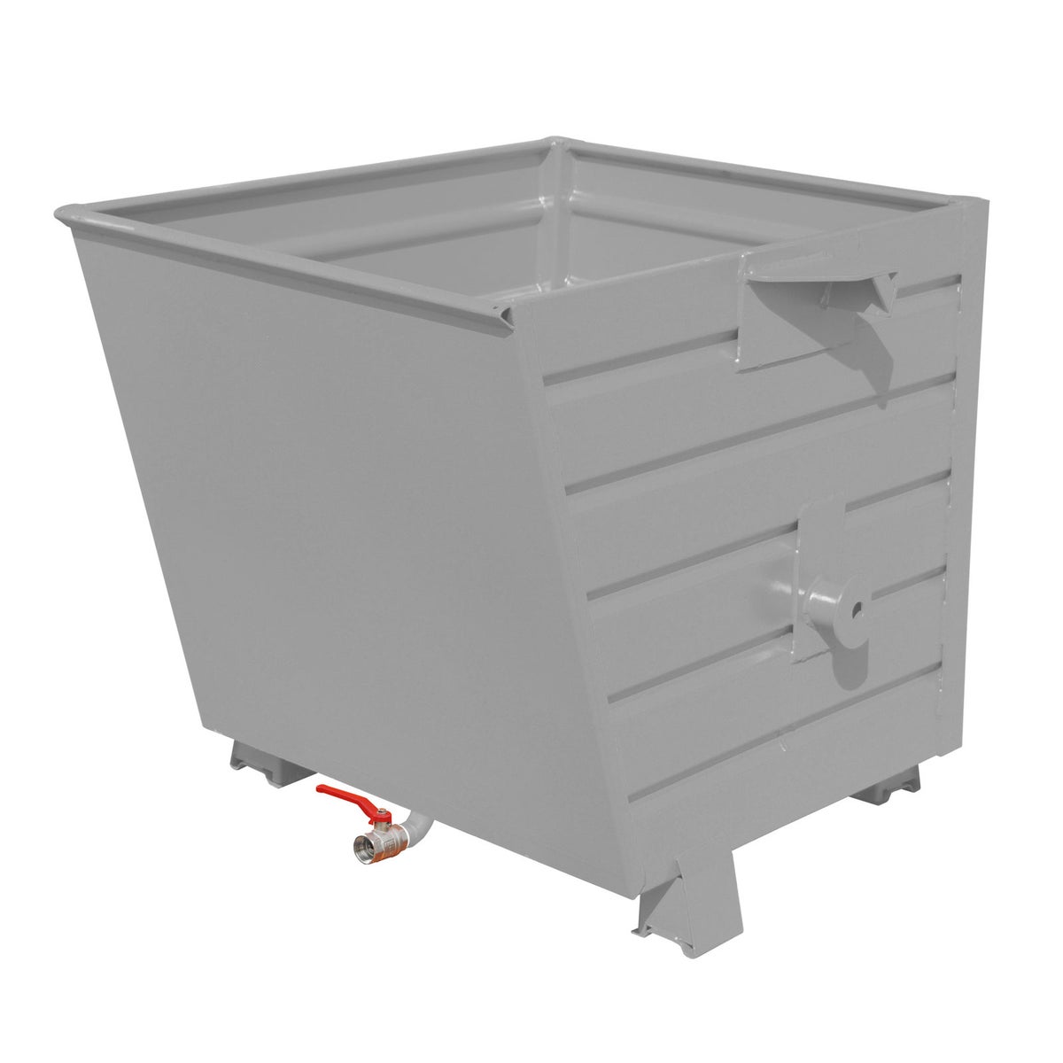 Bauer spaander-kiepwagen BSS 55, gelakt, muisgrijs