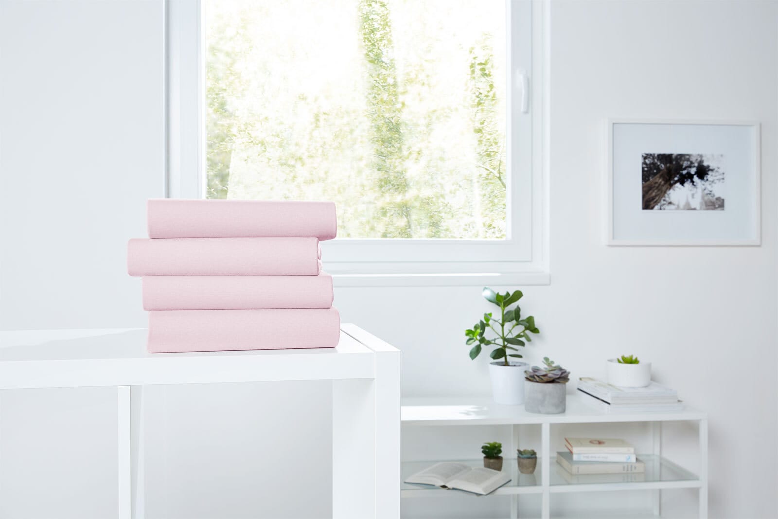 Vario Jersey-Spannbetttuch 90-100 x 200 cm rose