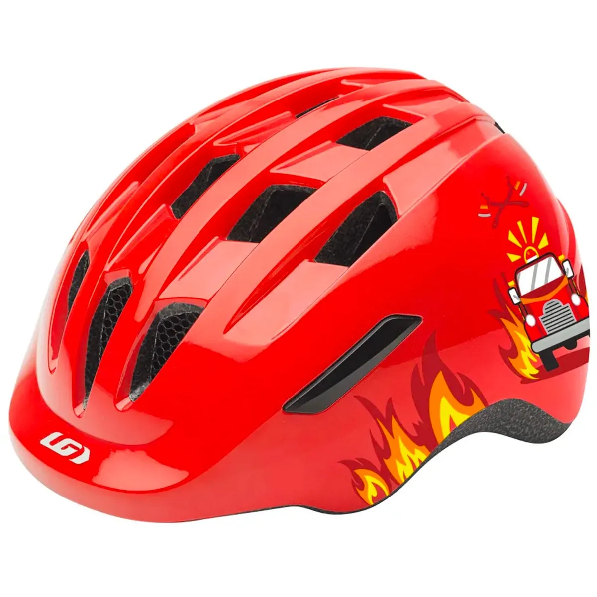 Louis Garneau Vélo F-14 + Casque 46-51cm - Rouge Pompier
