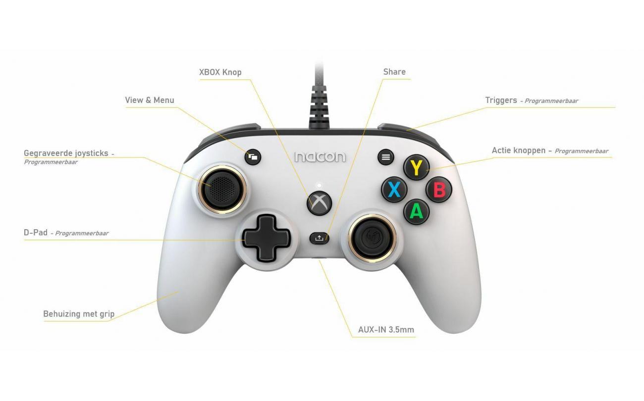 XBOX Series X Nacon Wired Pro Compact Controller Atmos Wit