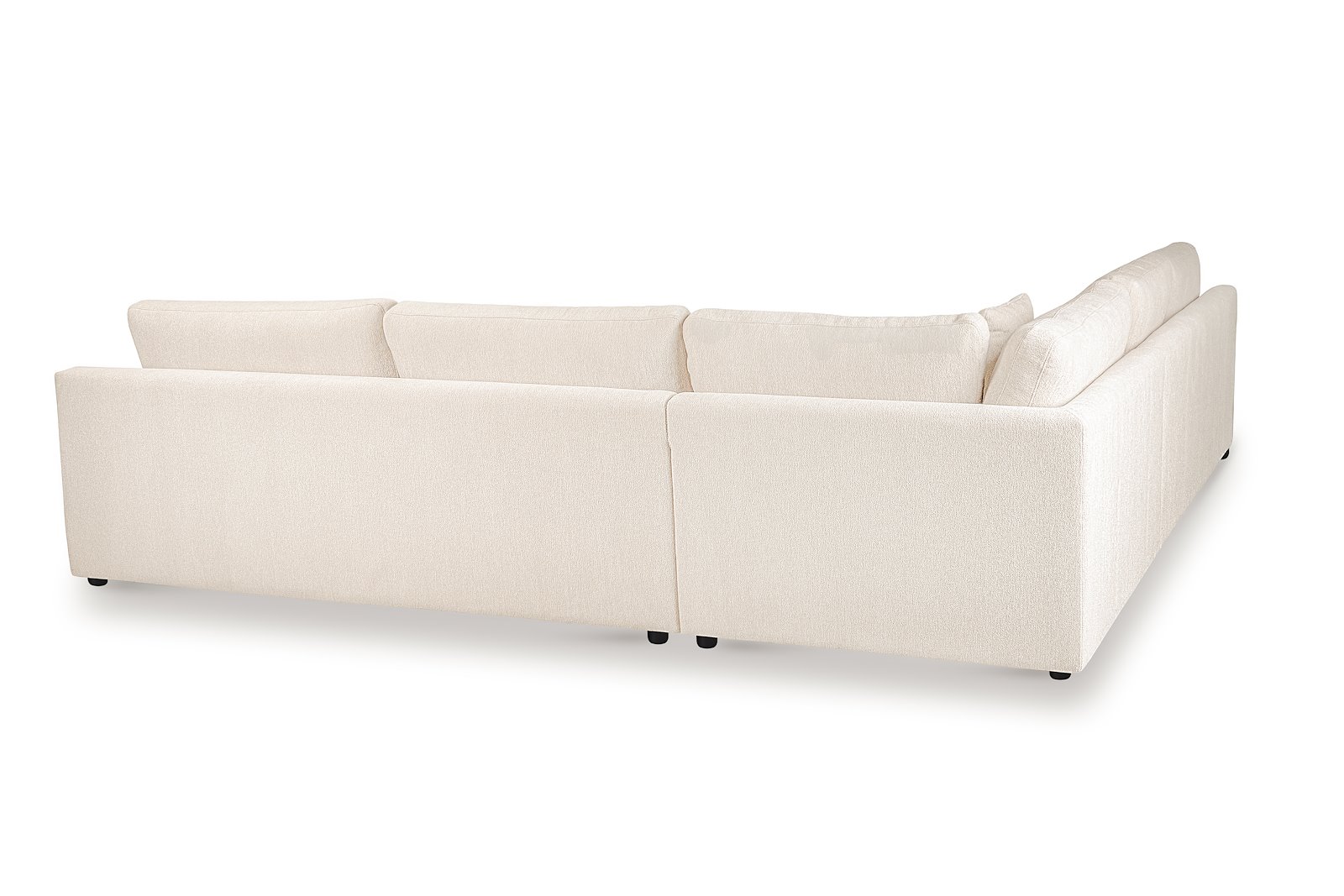 Roma hjørnesofa 23 Tekstil Raven 24 Light Beige med sorte ben