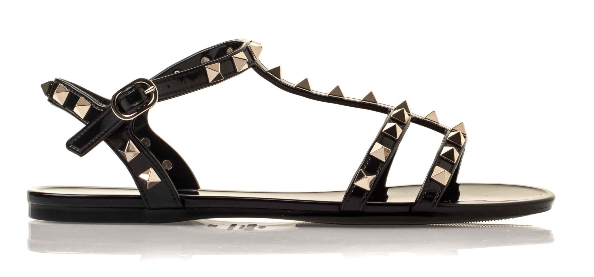 Valentino Garavani Rockstud Flat Rubber Sandals