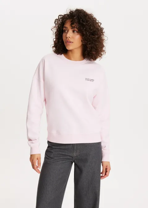 Sweater met print art roze (ROS.L)