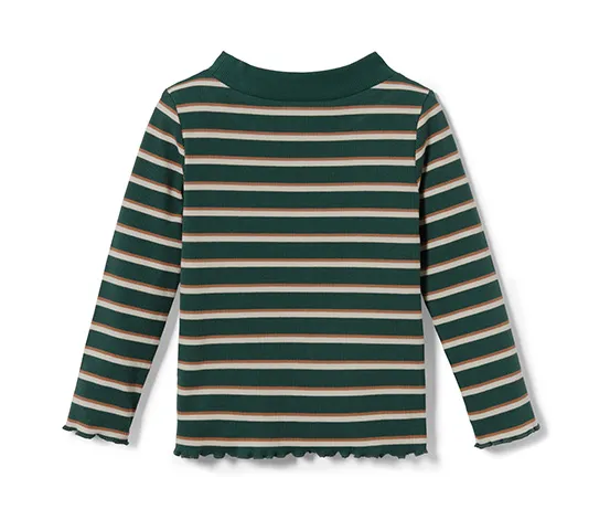 Rippshirt, weiß geringelt