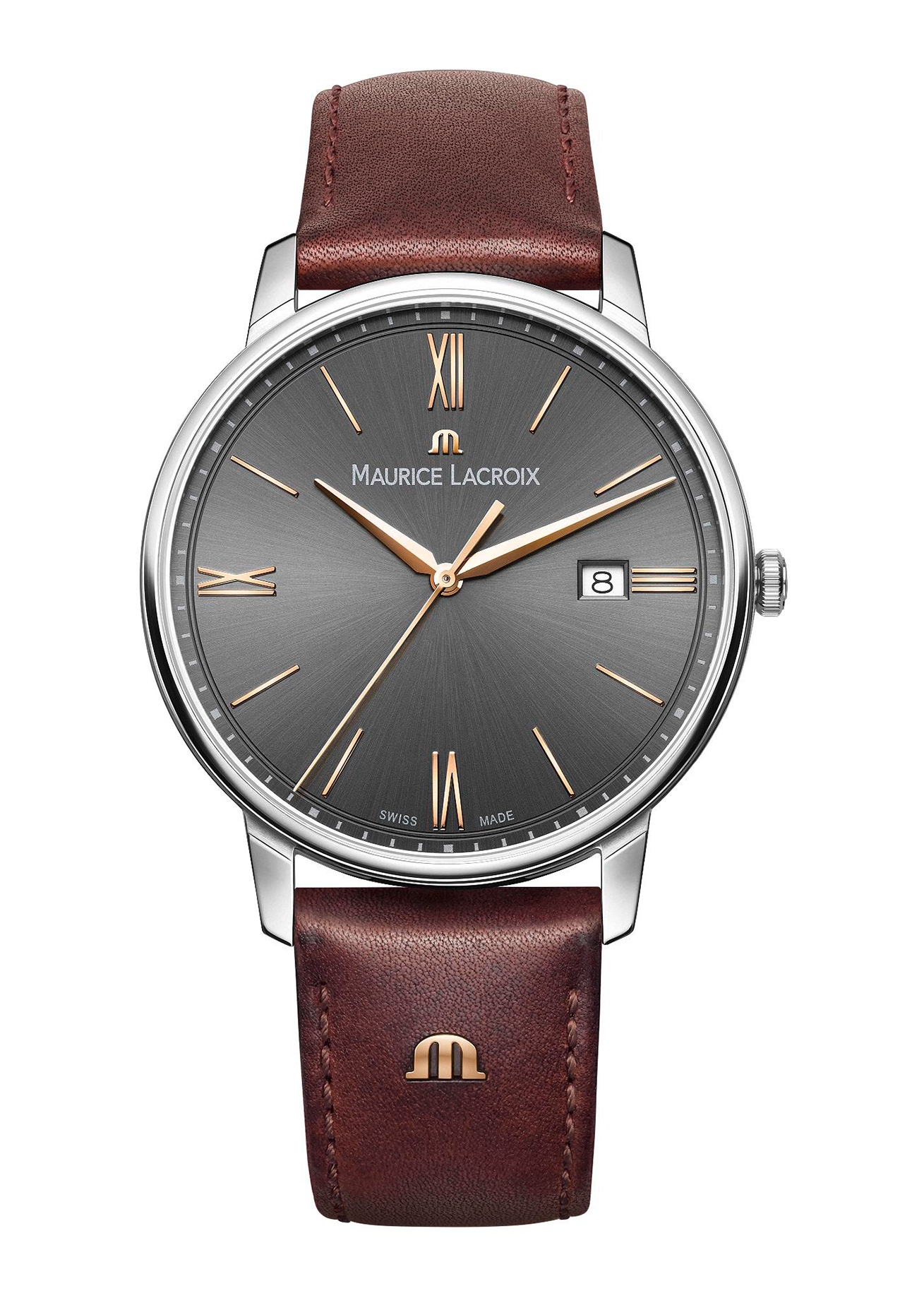 Maurice Lacroix Eliros Datum Herrenuhr Anthrazit