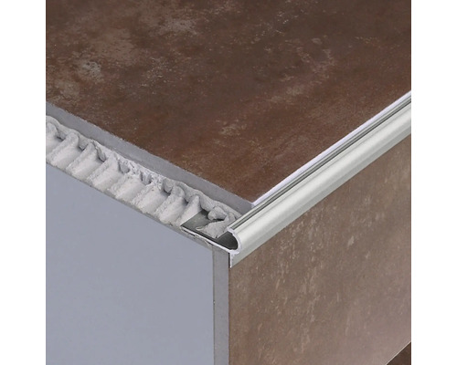 Traptredeprofiel Florentostep aluminium, lengte 250 cm, hoogte 11 mm