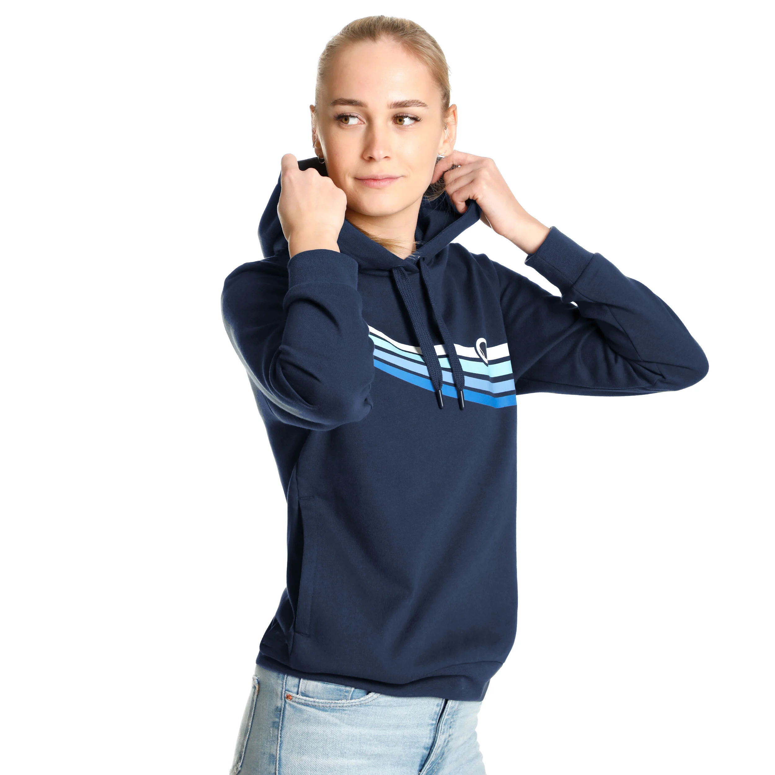 Tennis-Point Sweat À Capuche Edition Spéciale Femmes - Bleu Foncé , Multicouleur