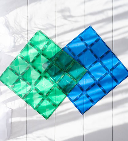 Connetix Magnetplatten - 2 Teile - Blau und Grün
