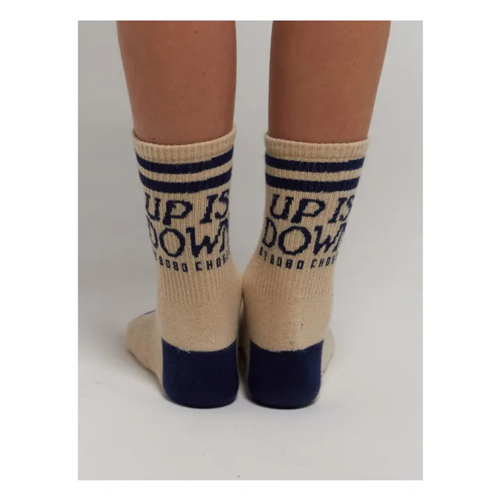 Bobo Choses Chaussettes Up Is Down | Ecru