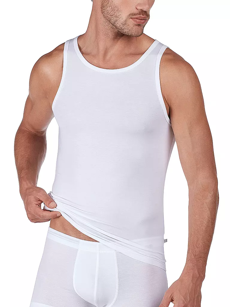HUBER Tanktop weiss