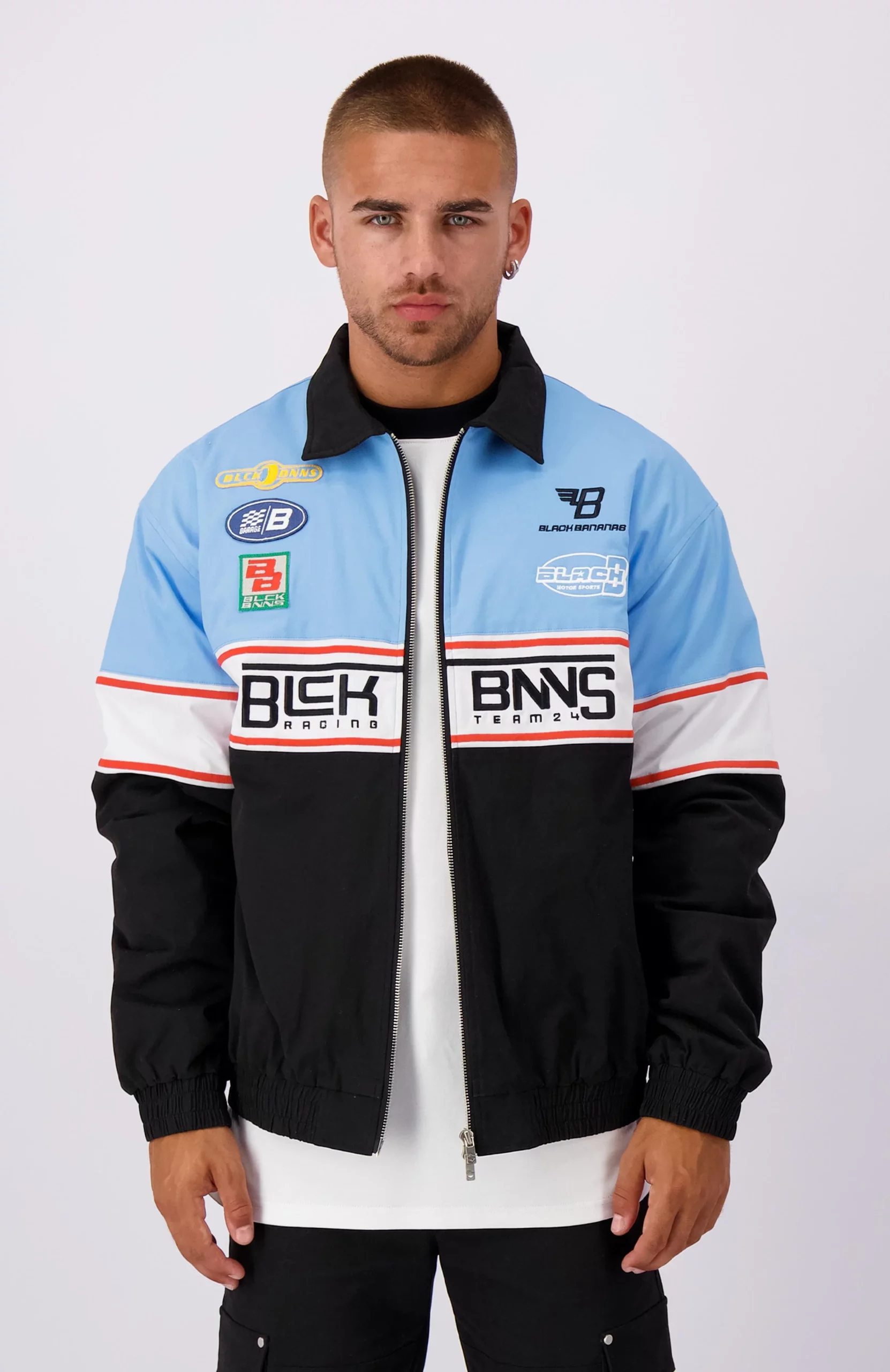 Black Bananas Racing Jack Heren Zwart/Blauw