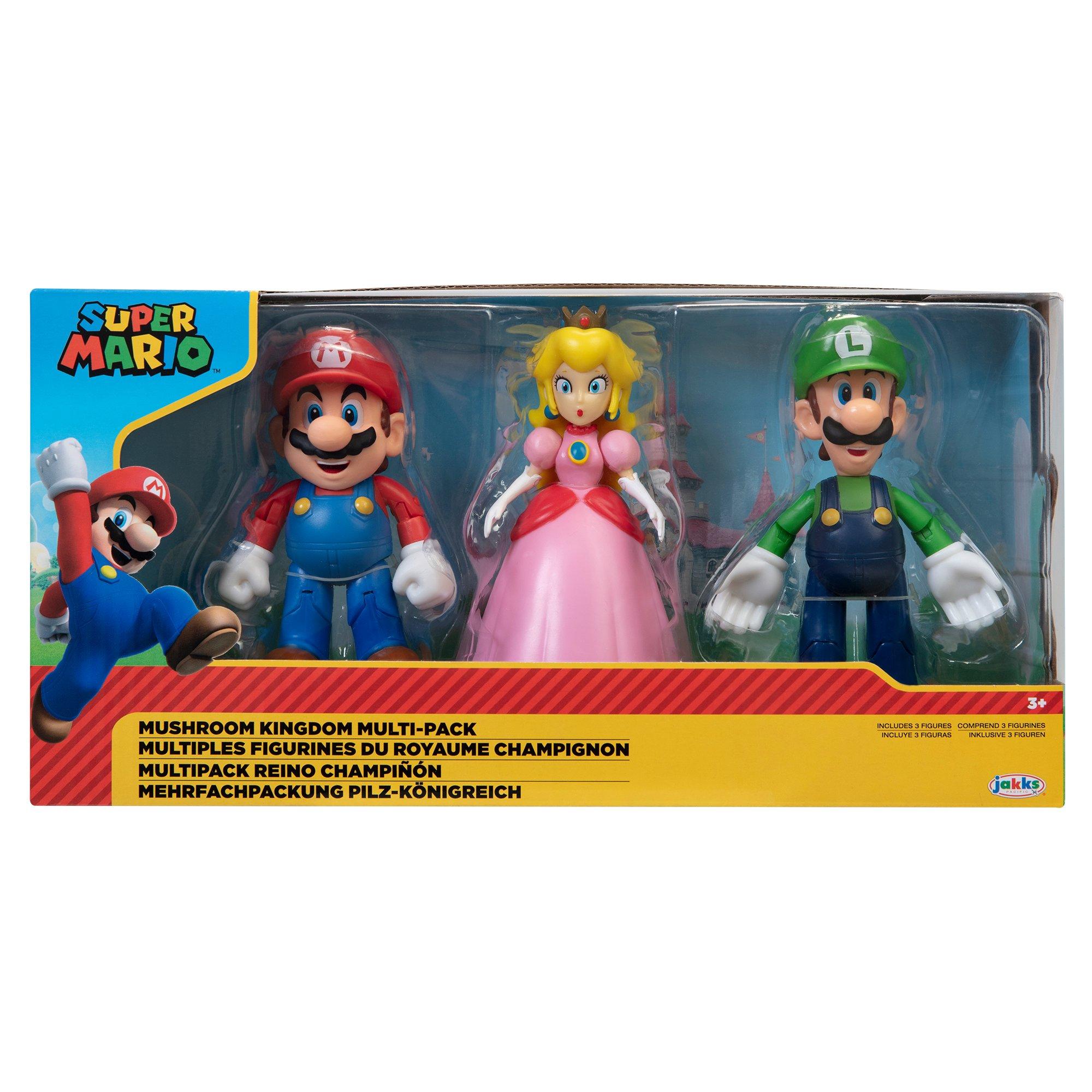 Super Mario Nintendo Super Mario 4 3 pack Mushroom Kingdom Diorama Set