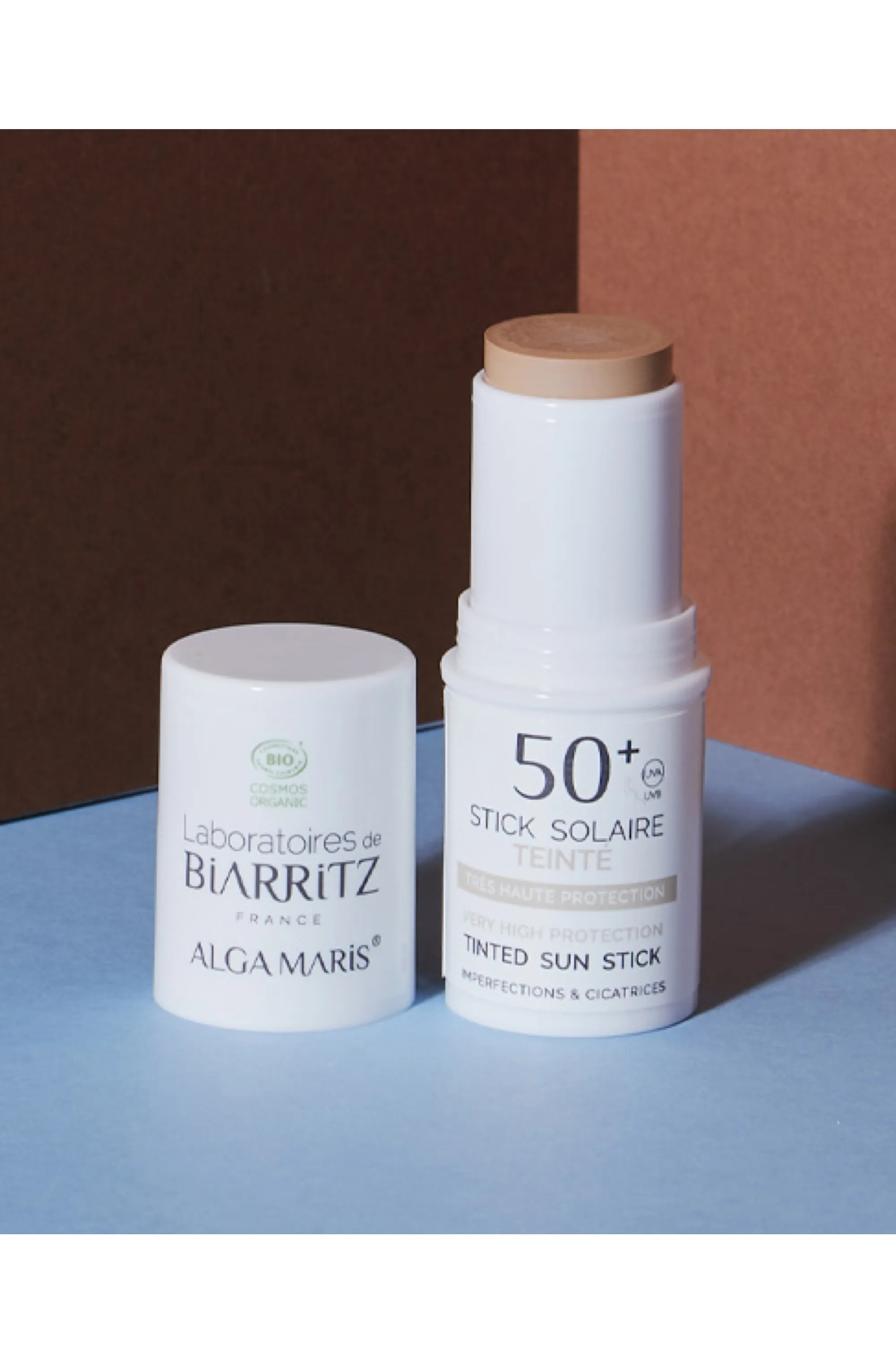 LABORATOIRES DE BIARRITZ Stick solaire teinté SPF50+ Algamaris-9 ml