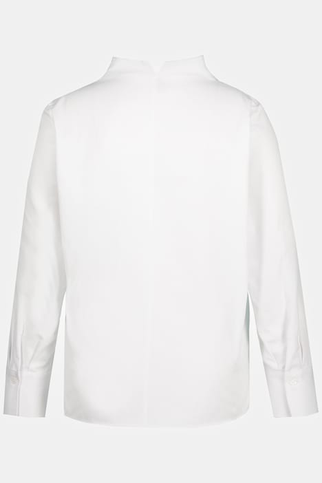Bluse, Oxford-Gewebe, Kelchkragen, Langarm