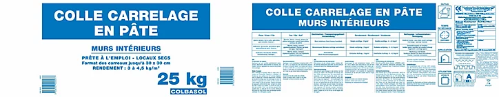 Colle pâte murs intérieurs (Ceramex) 25 kg