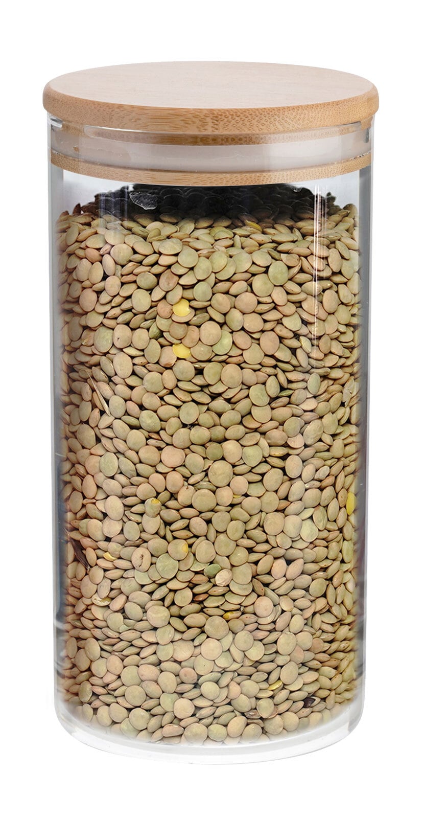 Vorratsglas 1300 ml Borosilikatglas/Bambus