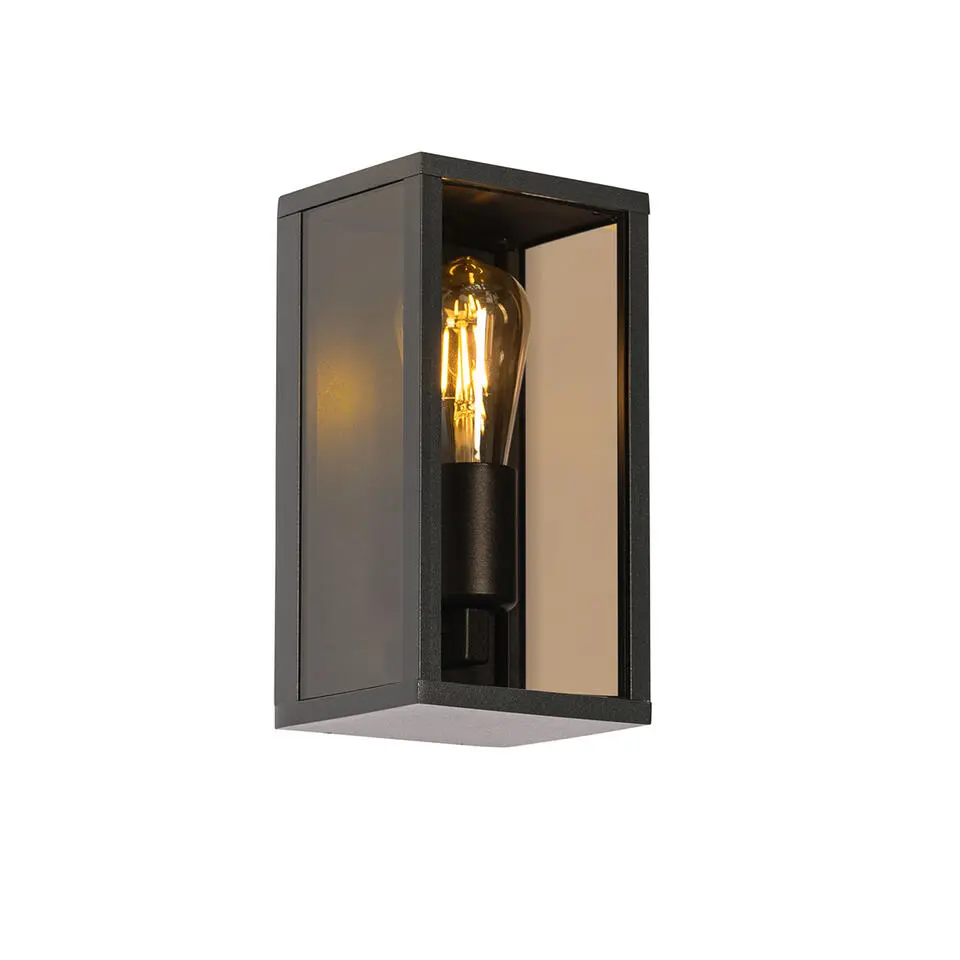Qazqa wandlampen buiten charlois bruin e27