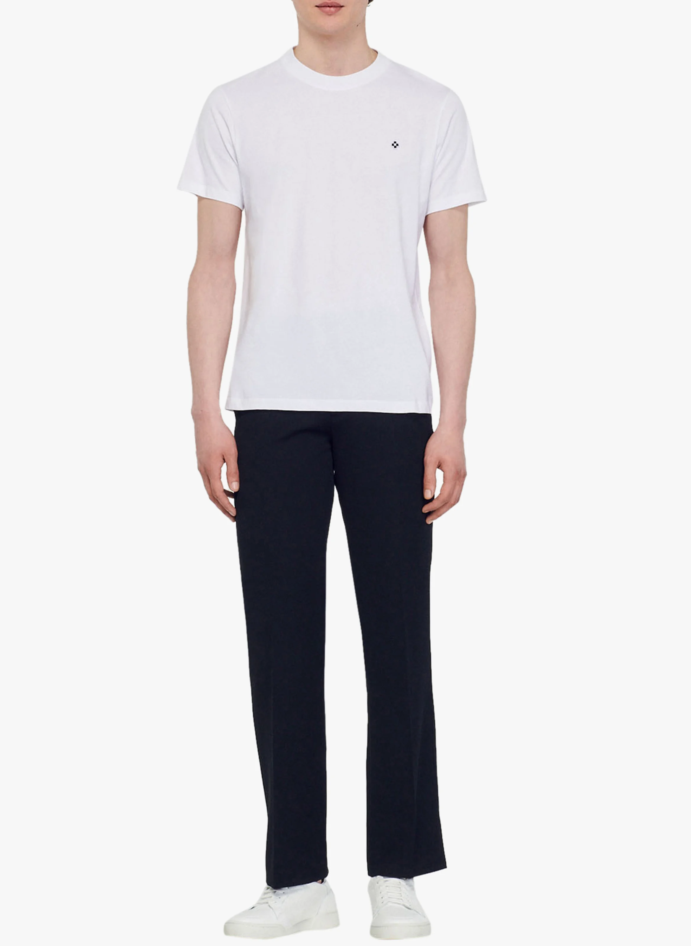 Tee-shirt manches courtes en coton| Blanc