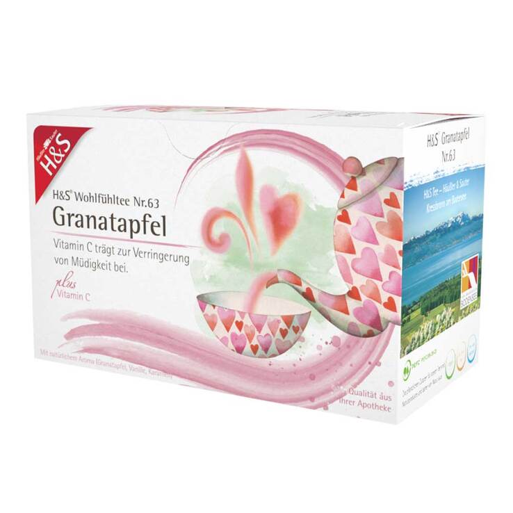 H&S Granatapfel mit Vitamin C Filterbeutel, 20X2 g