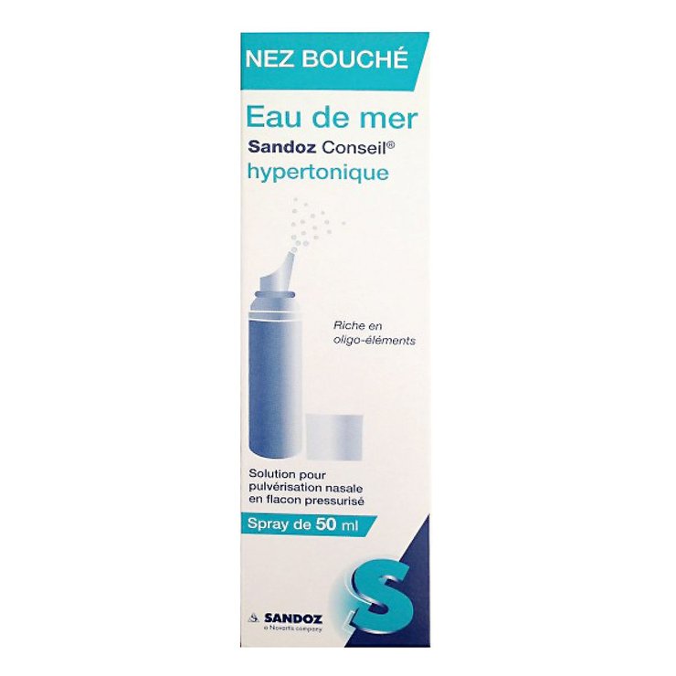 Sandoz conseil eau de mer hypertonique nez bouché 50ml