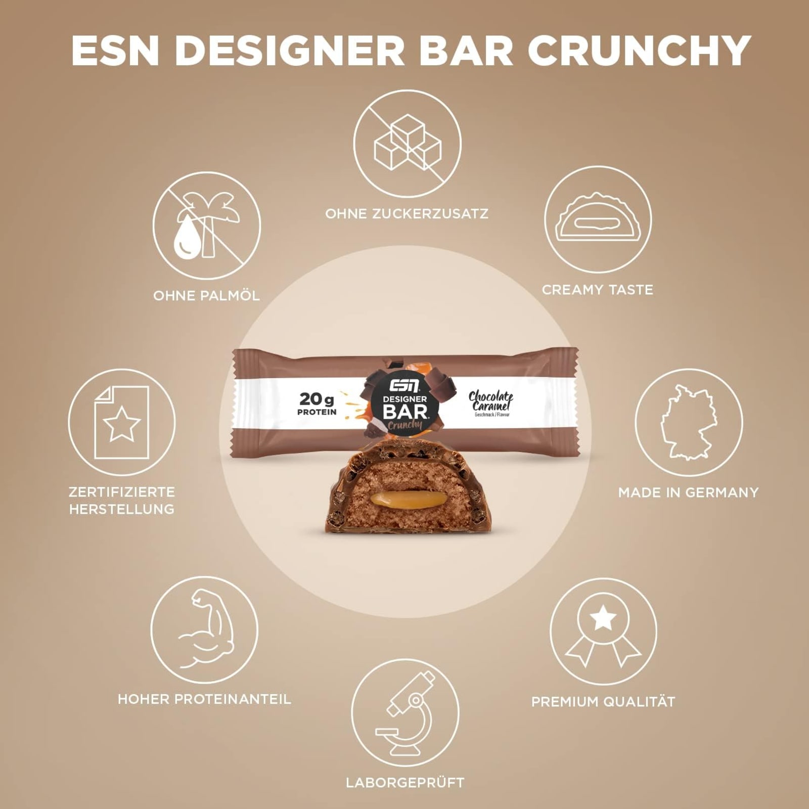 ESN Designer Bar Crunchy (12x60g)