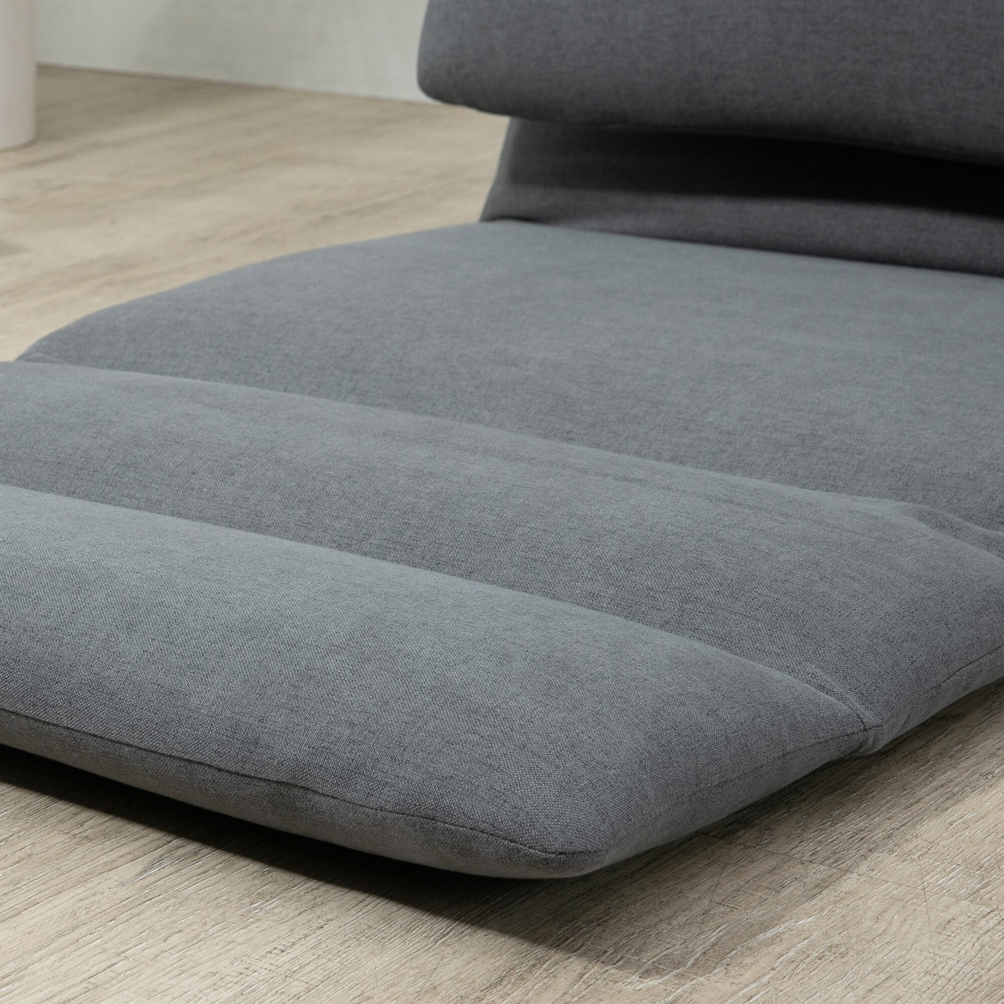 HOMCOM Bodensofa mit Liegefunktion 72L x 71B x 60H cm