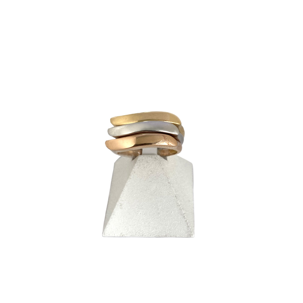 Lot de 3 bagues d'occasion 3 ors 750