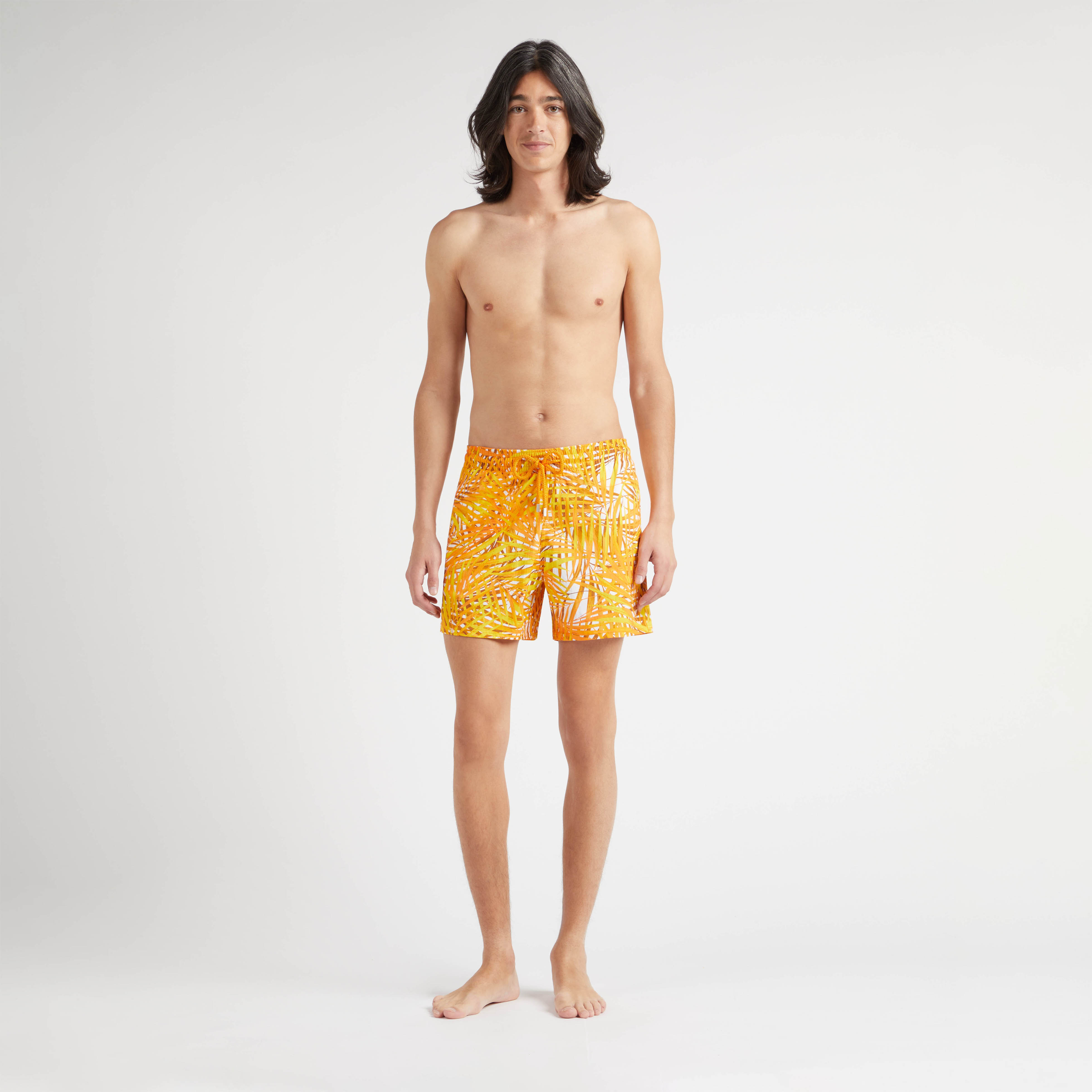 Maillot de Bain Court Stretch Homme Palm Leaves