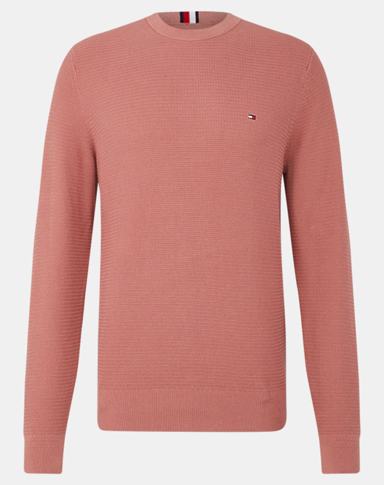 Tommy Hilfiger Pull 100% Coton Bio Structure rose