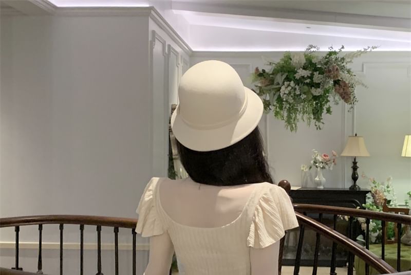 Gilmort - Lange mouwen coltrui effen peplum geribbelde gebreide top