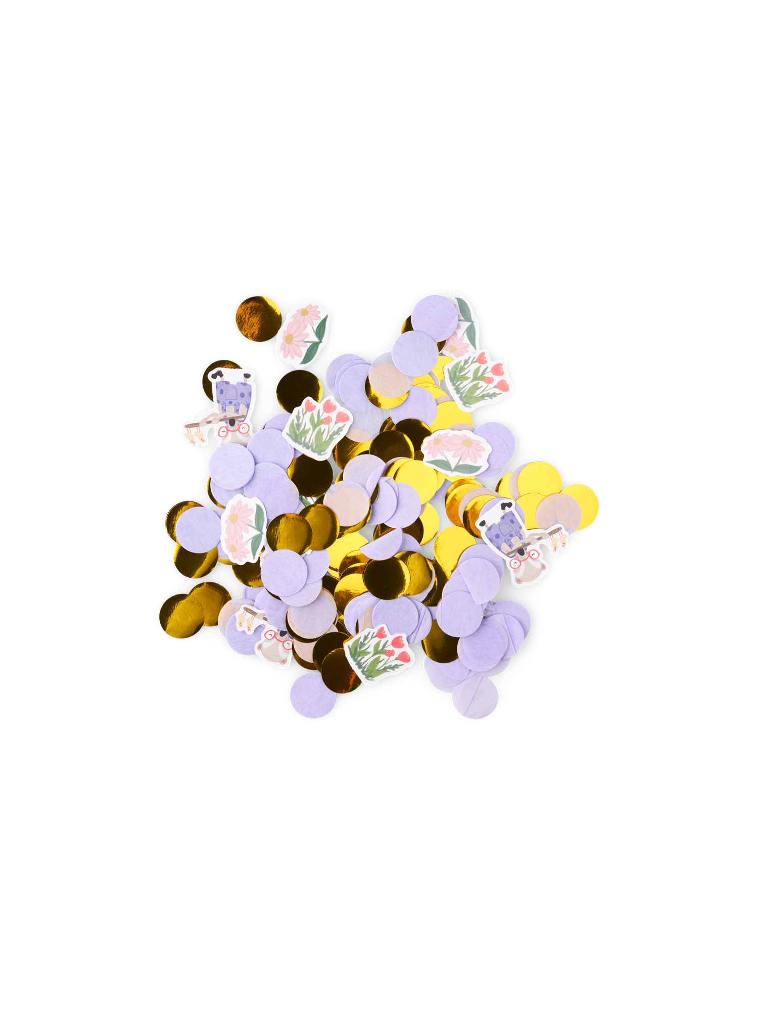 Konfetti | Papir. 30 g. | Light Blue, Gold