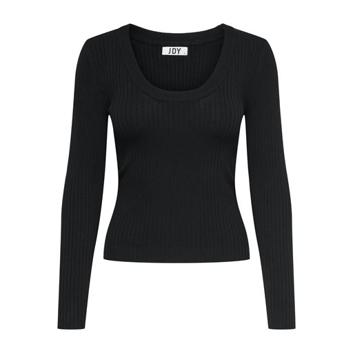 JDY Plum Langærmet Bluse, Sort, S
