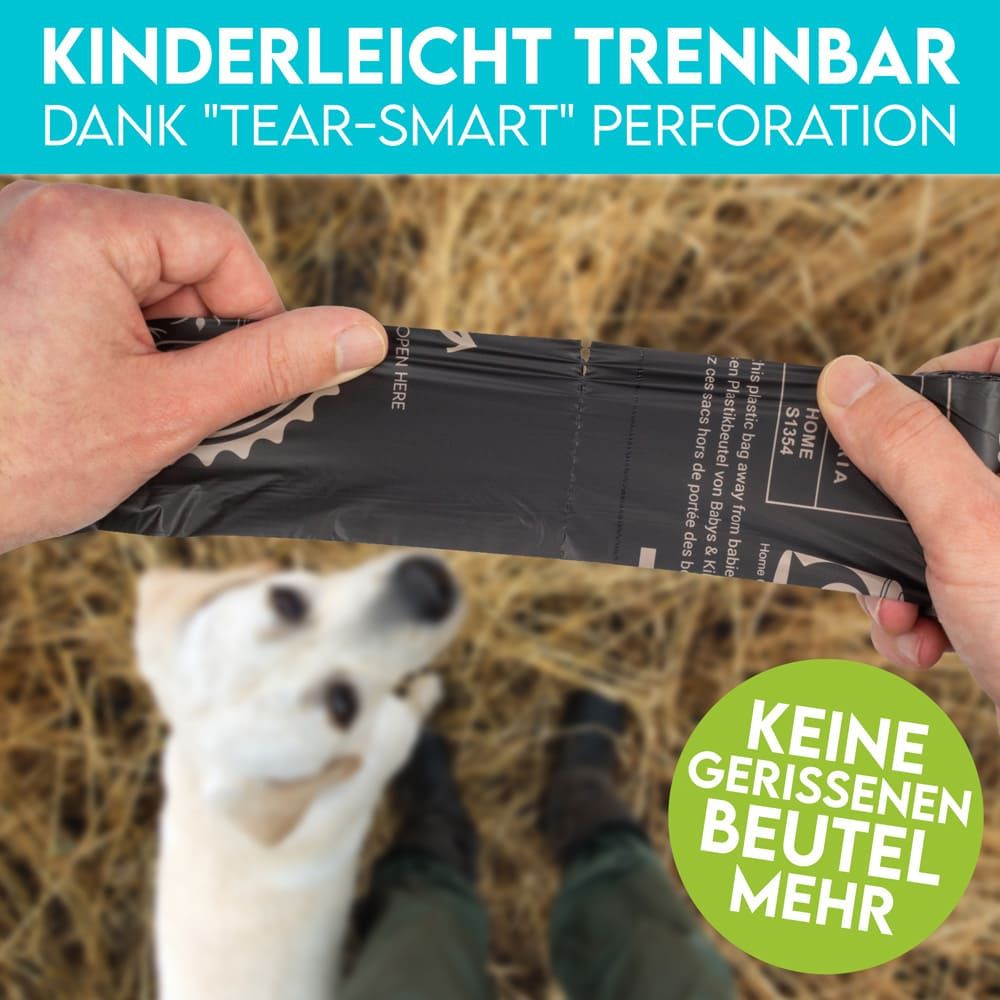 HUND IST KÖNIG® Hundekotbeutel biologisch abbaubar 100% kompostierbare Kotbeutel für Hunde