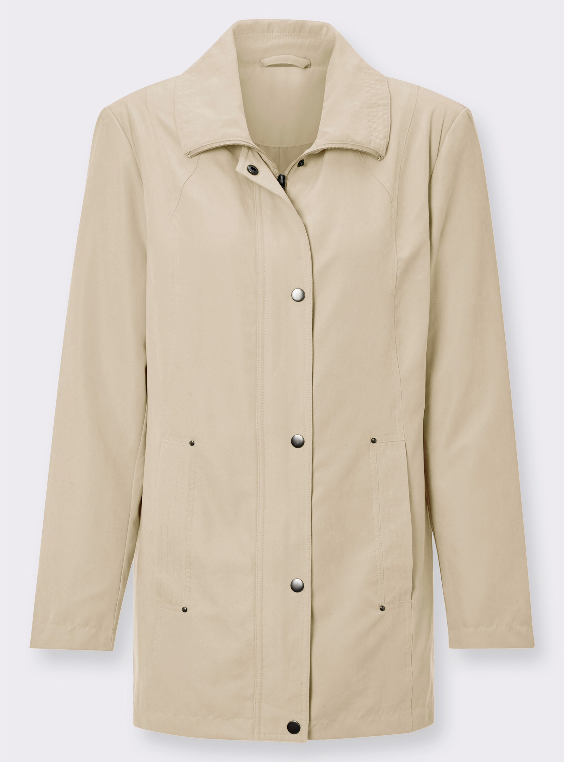 Microfaserjacke in Veloursleder-Optik