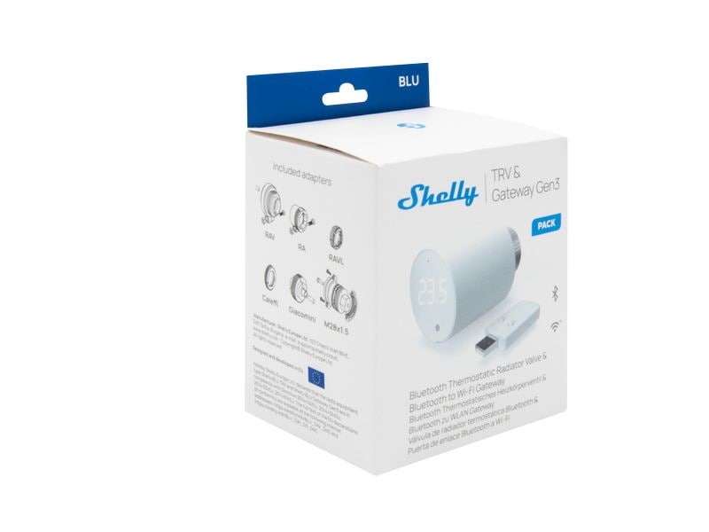 Shelly Smarter Thermostat 1 BLU TRV Intelligentes Thermostatventil