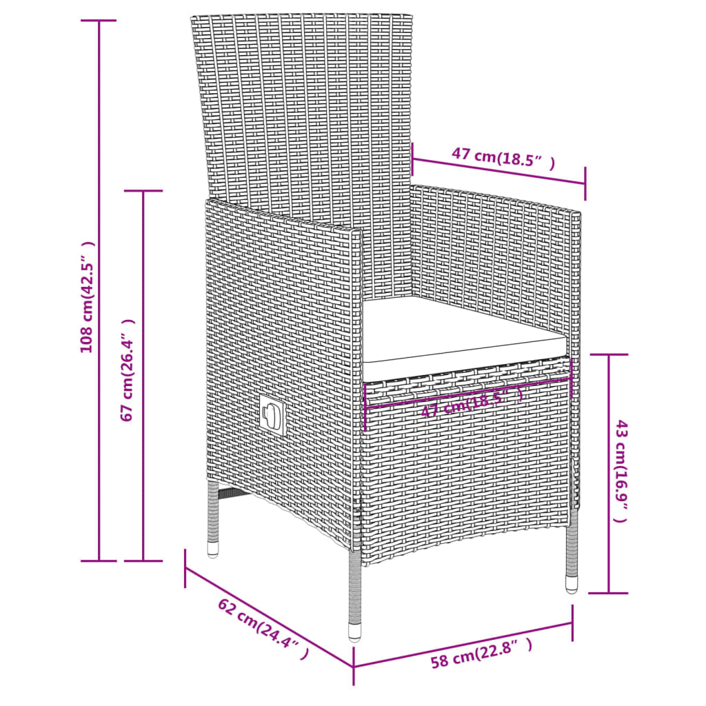 Ensemble de salle à manger de jardin meuble extérieur avec coussins 5 pièces beige