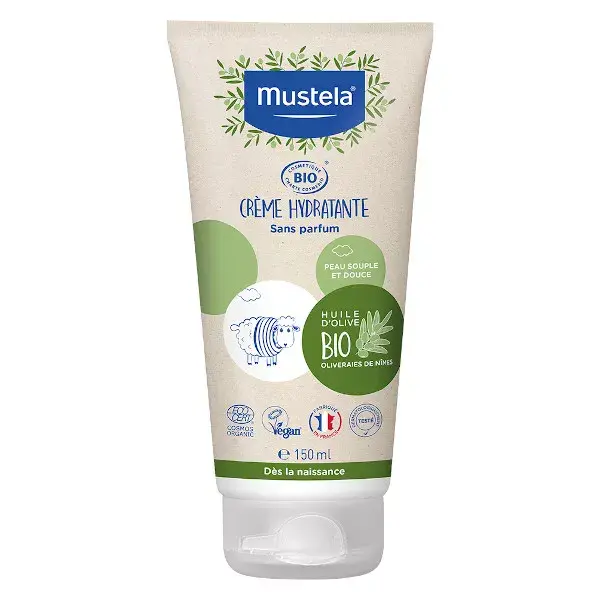 Creme facial hidratante orgânico Mustela 150ml