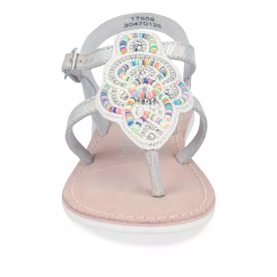 Sandales ARGENT LOVELY SKULL CUIR